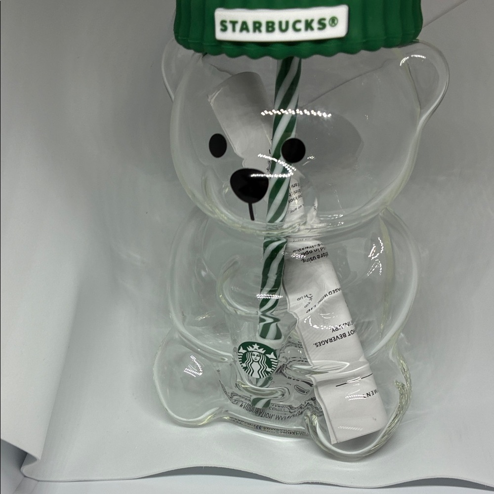 Starbucks Green-Lidded Bear Tumbler